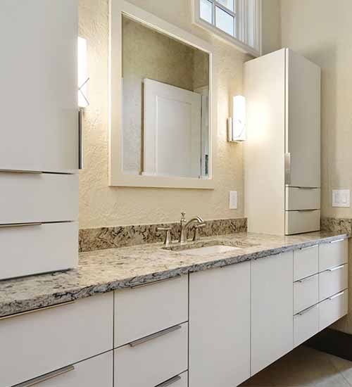 Vail Bathroom Vanity with lots of Storage  in Dove Opaque